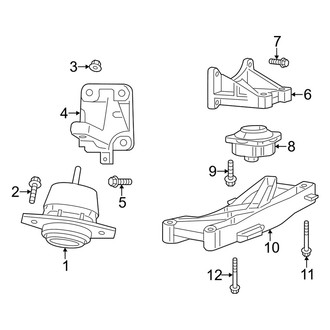 Dodge OE - Engine & Transmission Mounting (3.6L)