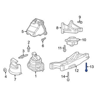 Dodge OE - Transmission Crossmember Bolt
