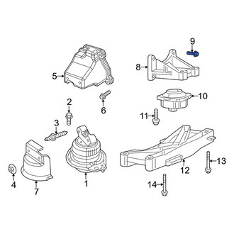 Dodge OE - Right Automatic Transmission Mount Bolt