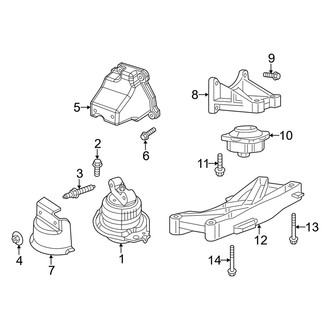 Dodge OE - Engine & Transmission Mounting (3.6L)