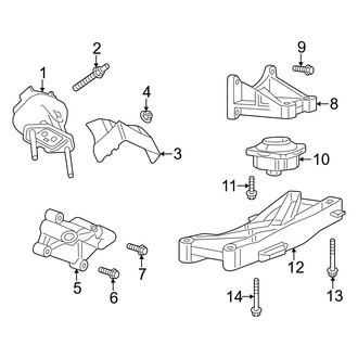Dodge OE - Engine & Transmission Mounting (RWD 5.7L)