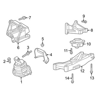 Dodge OE - Engine & Transmission Mounting (RWD 5.7L)