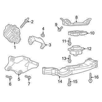 Dodge OE - Engine & Transmission Mounting (AWD)