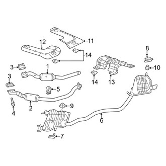 Dodge OE - Exhaust System - Exhaust Components (3.6L)