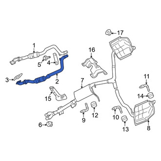 Dodge OE - Left Catalytic Converter