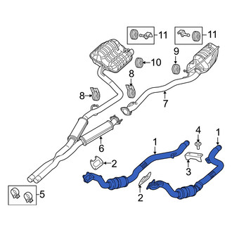 Dodge OE - Left Catalytic Converter