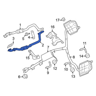 Dodge OE - Left Catalytic Converter
