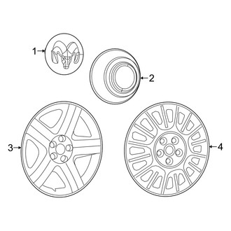 Dodge OE - Wheels - Covers & Trim