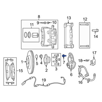 Dodge OE - Brake Dust Shield Bolt