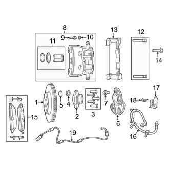 Dodge OE - Front Suspension - Brake Components (W/O Brembo)