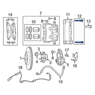 Dodge OE - Front Disc Brake Caliper Pin