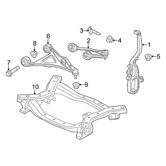 Dodge OE - Front Suspension - Suspension Components (Pursuit AWD)