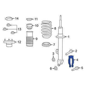 Dodge OE - Front Left Suspension Strut Fork