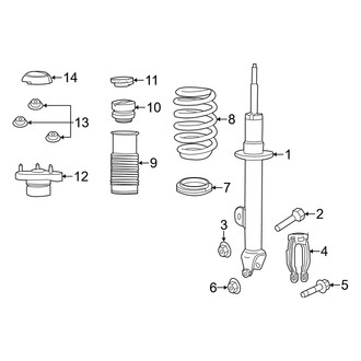 Dodge OE - Front Suspension - Struts & Components (AWD)