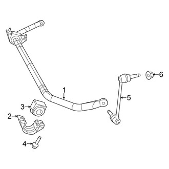 Dodge OE - Front Suspension - Stabilizer Bar & Components (AWD)