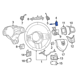 Dodge OE - Right Steering Wheel Radio Controls