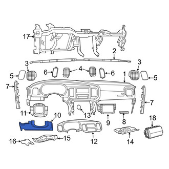 Dodge OE - Instrument Panel Knee Bolster