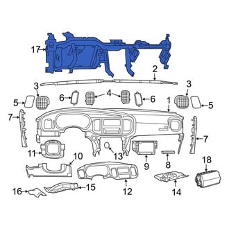 Dodge OE - Instrument Panel Crossmember