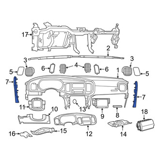 Dodge OE - Left Instrument Panel Side Cover