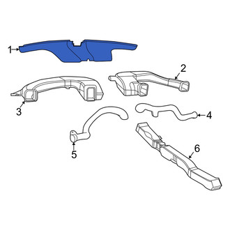 Dodge OE - Front Windshield Defroster Nozzle