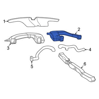 Dodge OE - Front Right Instrument Panel Air Duct
