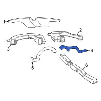 Dodge OE - Center Right Instrument Panel Air Duct