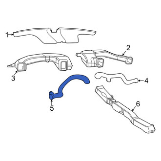 Dodge OE - Center Left Instrument Panel Air Duct