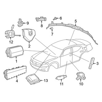 Dodge OE - Restraint Systems - Air Bag Components