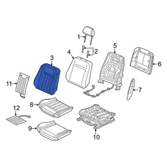 Dodge OE - Front Right Seat Back Cushion Cover