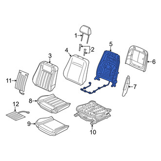 Dodge OE - Front Left Seat Back Frame