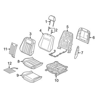 Dodge OE - Seats & Tracks - Front Seat Components (Cloth)