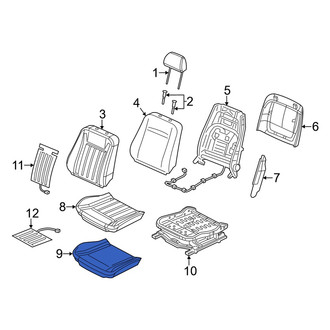 Dodge OE - Front Left Seat Cushion Pad
