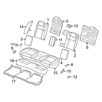 Dodge OE - Seats & Tracks - Rear Seat Components (60/40 Seat, Leather)