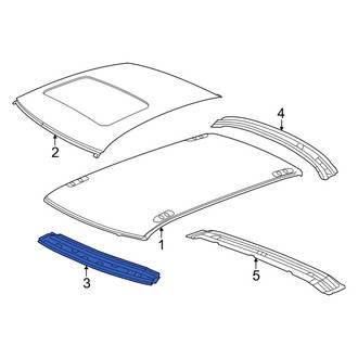 Dodge OE - Rear Roof Header Panel