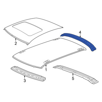 Dodge OE - Rear Roof Header Panel
