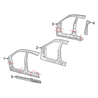 Dodge OE - Pillars, Rocker & Floor - Aperture Panel