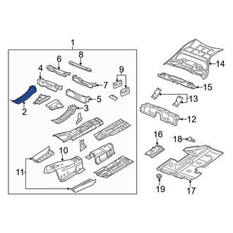 Dodge OE - Front Right Floor Side Rail