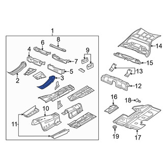 Dodge OE - Front Left Floor Side Rail