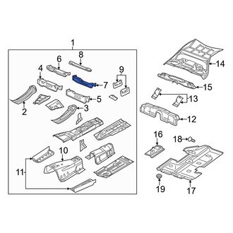 Dodge OE - Rear Left Floor Pan Crossmember