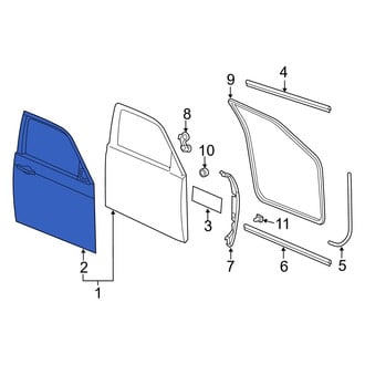Dodge OE - Front Left Outer Door Outer Panel