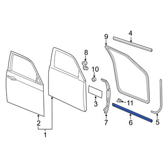 Dodge OE - Front Lower Door Seal