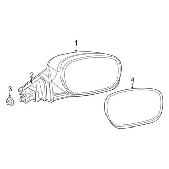 Dodge OE - Front Door - Outside Mirrors (R/T / SE / SRT8 / SXT / SXT Plus)