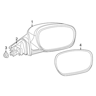 Dodge OE - Front Door - Outside Mirrors
