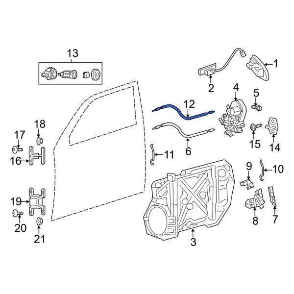 Door Latch Cable