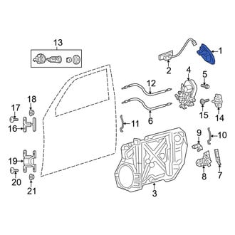 Dodge OE - Front Left Outer Exterior Door Handle