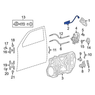 Dodge OE - Front Right Exterior Door Handle Base