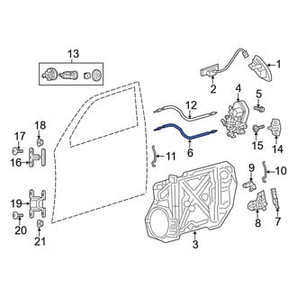 Dodge OE - Front Door Latch Cable