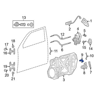 Dodge OE - Left Door Latch Bracket