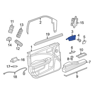 Dodge OE - Rear Left Inner Interior Door Handle