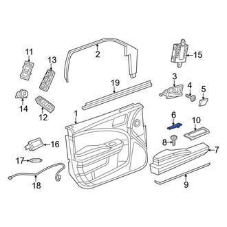 Dodge OE - Front Left Door Panel Insert